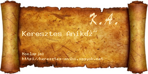 Keresztes Anikó névjegykártya